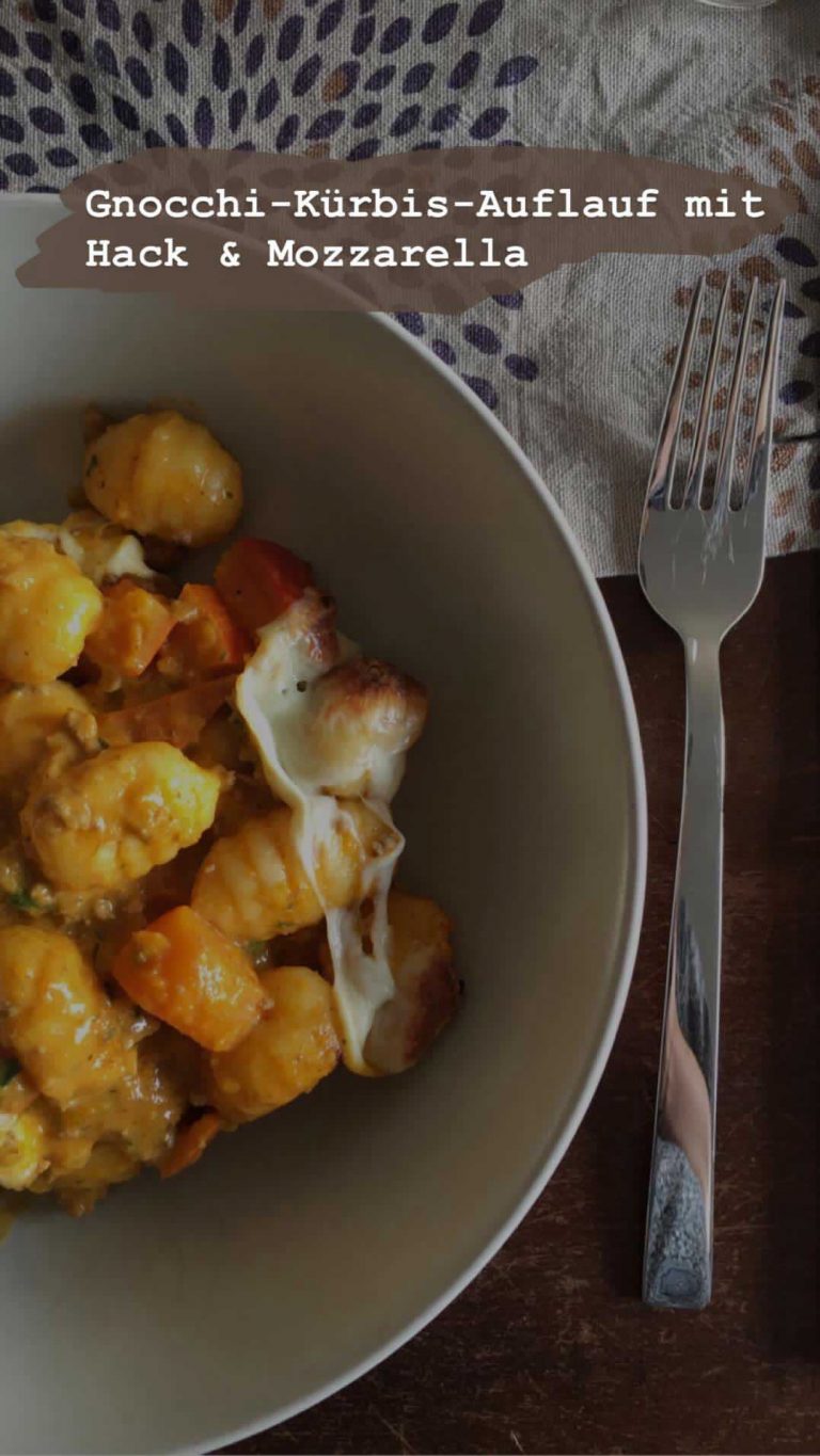 Gnocchi-Kürbis-Auflauf mit Hack und Mozzarella – Bezauberndes Leben